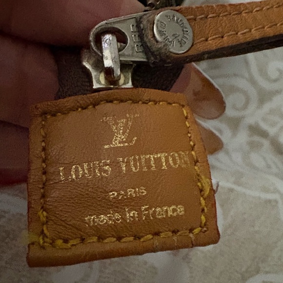 Authentic Louis Vuitton brown poche toilette vintage Monogram Clutch Wristlet - Picture 11 of 14
